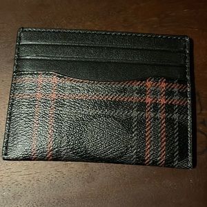 ITEM
SLIM CARD CASE IN Leather PLAID PRINT